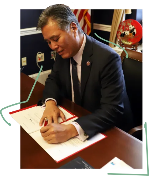 Mark Takano — On the trail