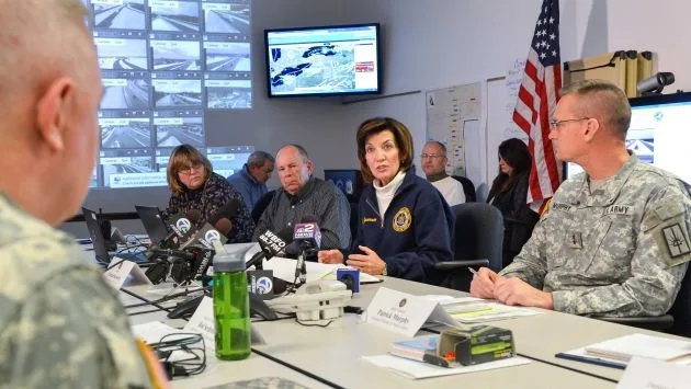 Kathy Hochul — On the trail