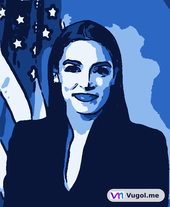 Alexandria Ocasio-Cortez — Illustration · Vugol.me